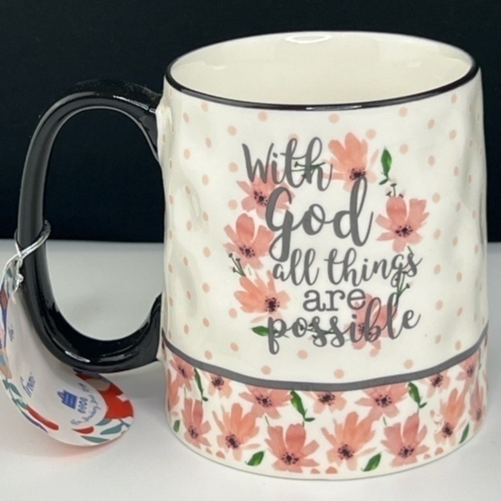 Artisan Collection - 3/$48 - ‘All Things are Possible’ ceramic mug. NWT Firm!